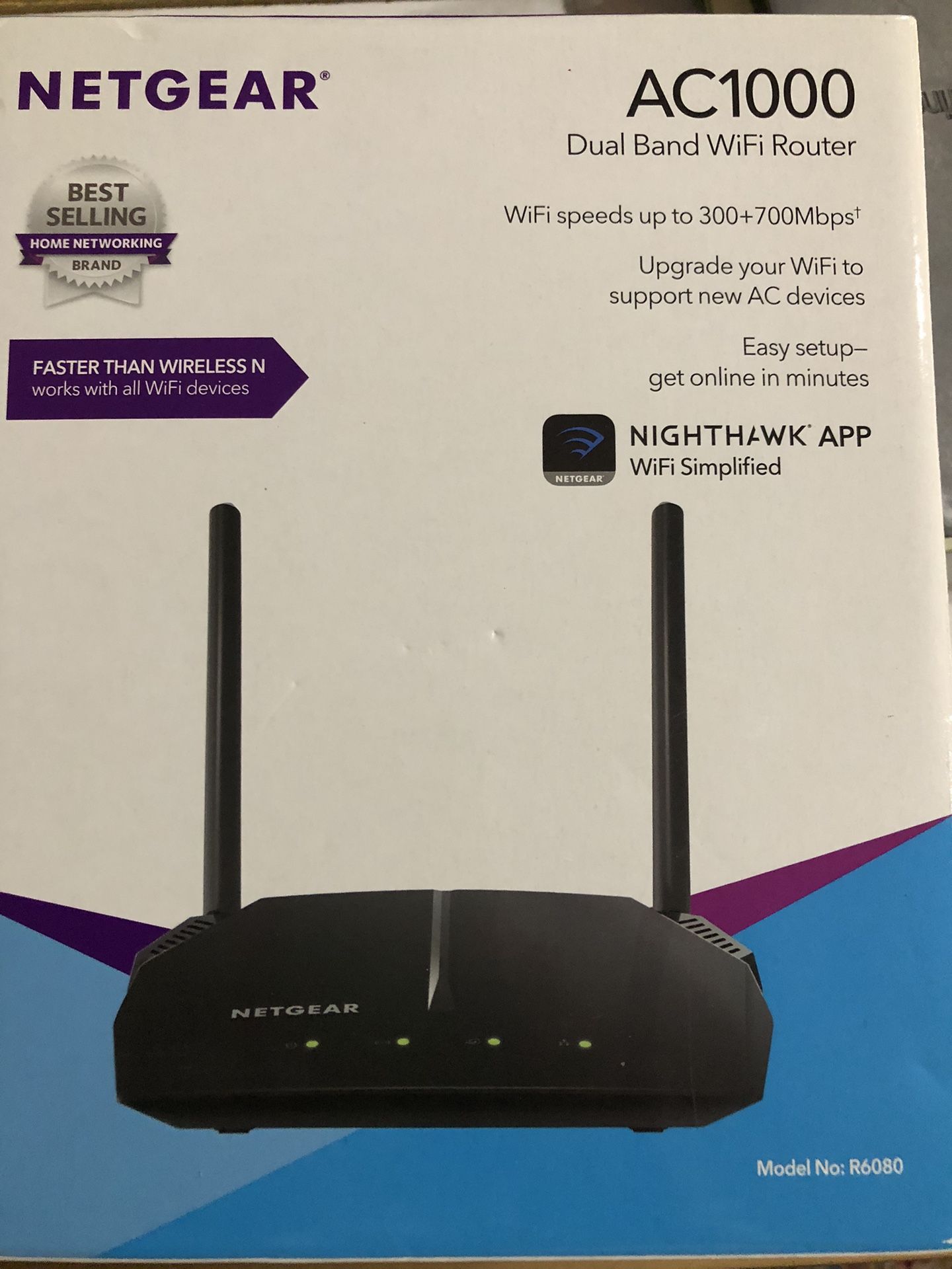 Netgear Dual Band WiFi Router and Netgear High Speed Cable modem