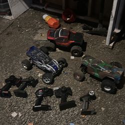 The whole lot - 2 cars one is traxxas / one off brand / one rock crawler !