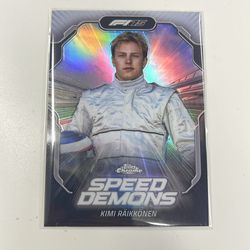 Kimi Raikkonen speed demons card Topps Chrome 2025