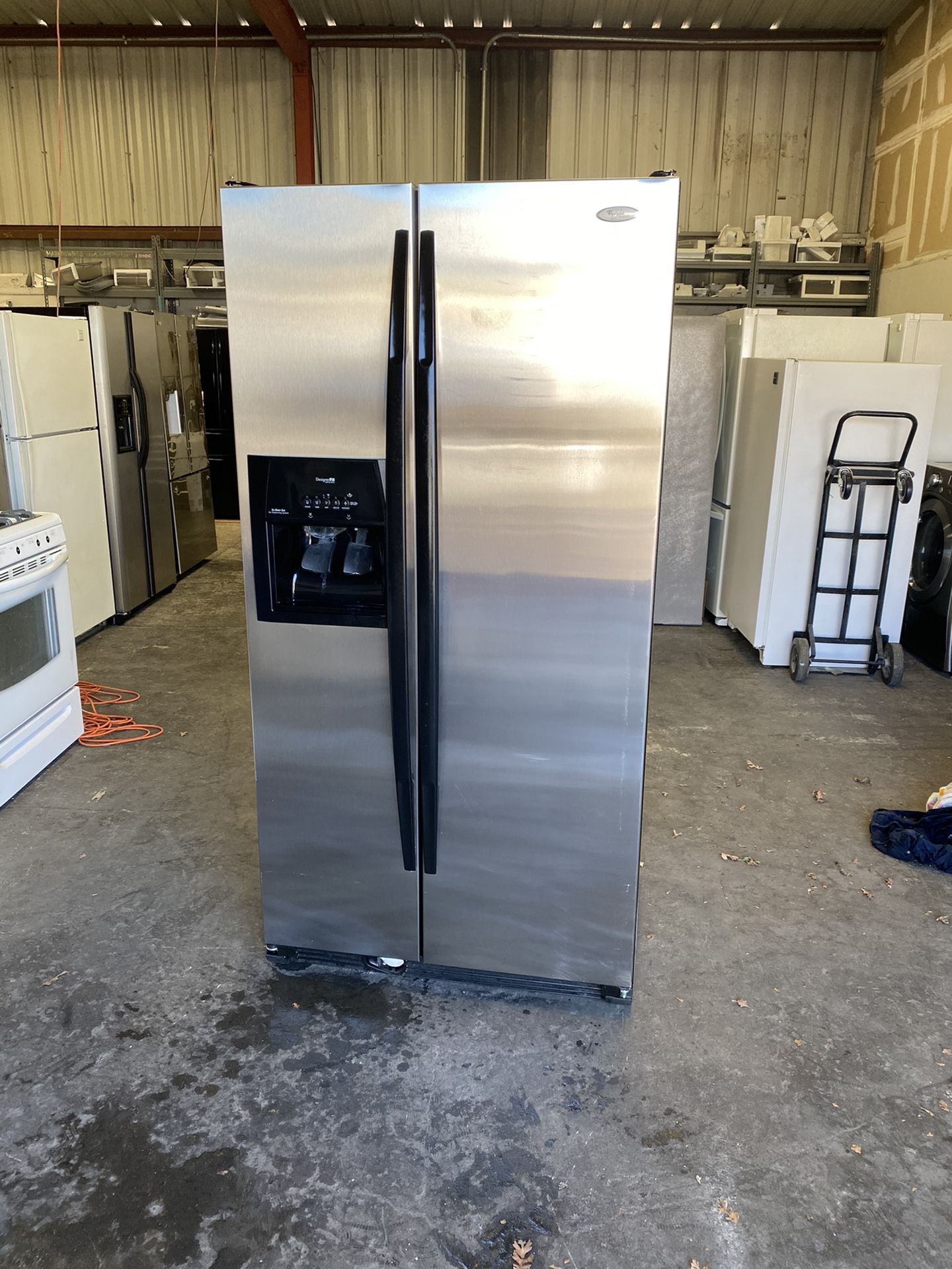 Cabinet Depth Whirlpool side by side water ice Can deliver