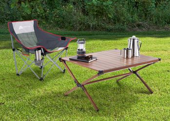 Aluminum Roll Top Table 