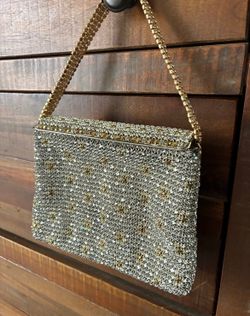 Vintage L'ETOILE by PAM Evening Bag Rhinestone Purse Made in Austria