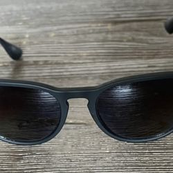 Ray-Ban Erika Polarized Sunglasses | RB4171 622/T3 | Matte Black + Gradient Gray