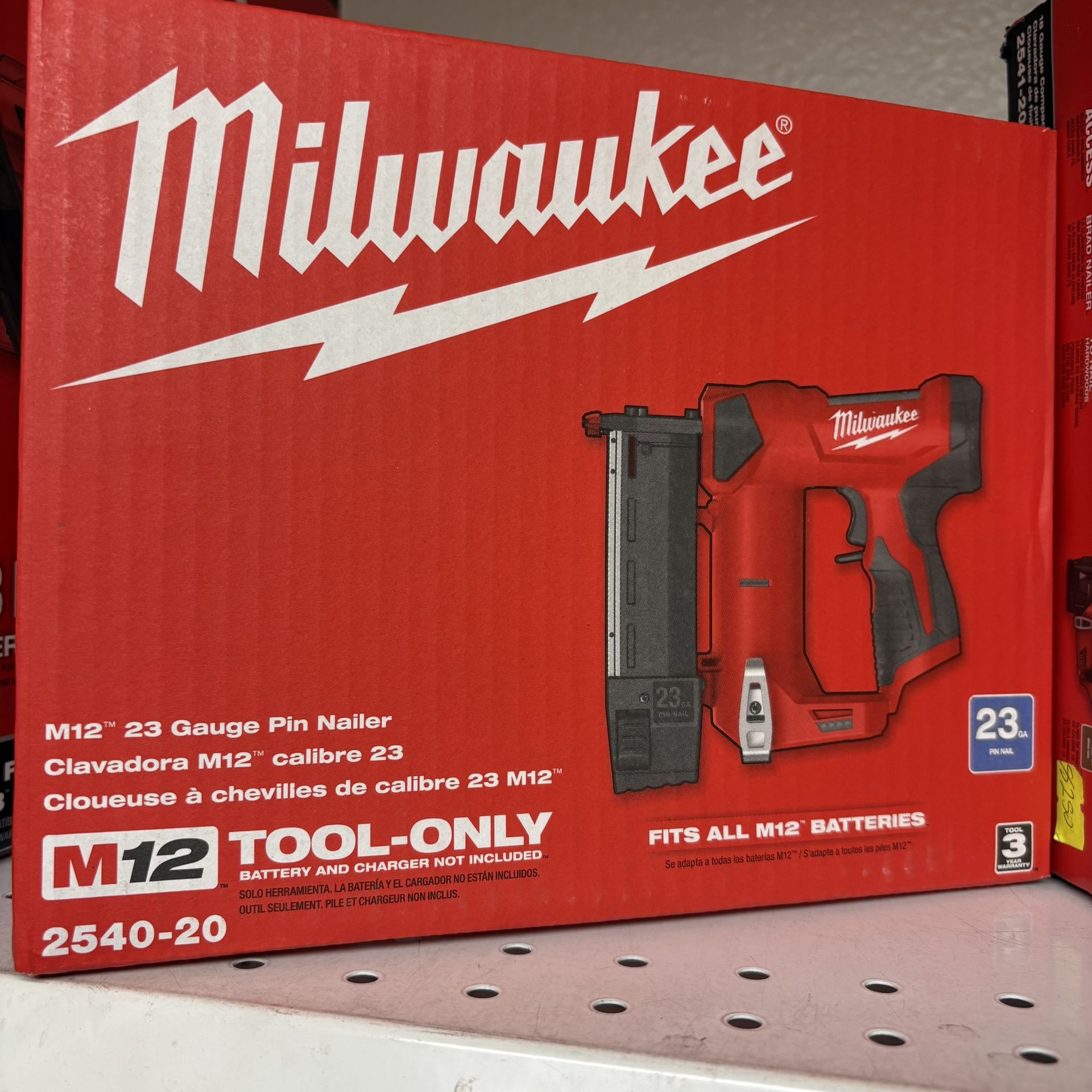 Milwaukee New 23 Pin Nailer M12