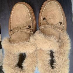 Moccasin Wild Diva 6, woman, beige, comfy moccasin style sneakers, little wear