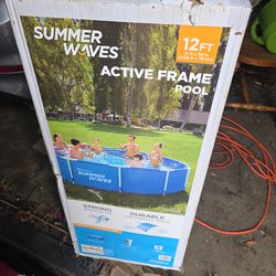 12 ft Summer Waves Active Frame Pool – 12' x 30" Above Ground Pool