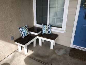 Farmhouse style patio bench