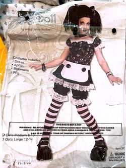 Gothic Rag Doll Halloween Costume Girls