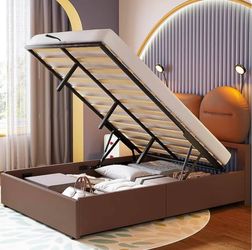 NEW LIKIMIO Full Bed – Lift-Up Hidden Storage