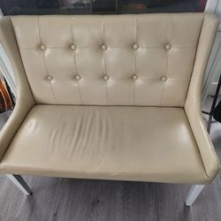 Leather Love Seat