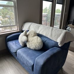 Blue Suede Couches!!