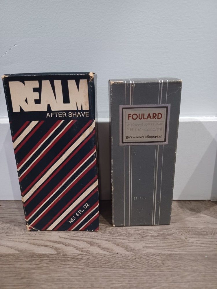 Vintage After Shave Bundle- Realm & Foulard