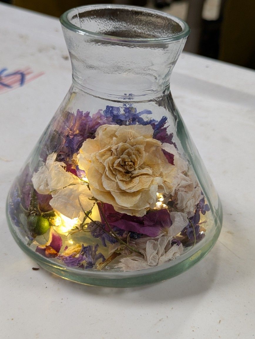 Preserved Flowers In Vase - Wedding Decor