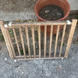 WOODEN DOG GATE. 18” Tall ADJUSTABLE