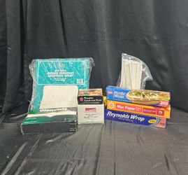 Large Food Service & Party Supplies Bundle – Cups, Containers, Wraps, Utensils & More
