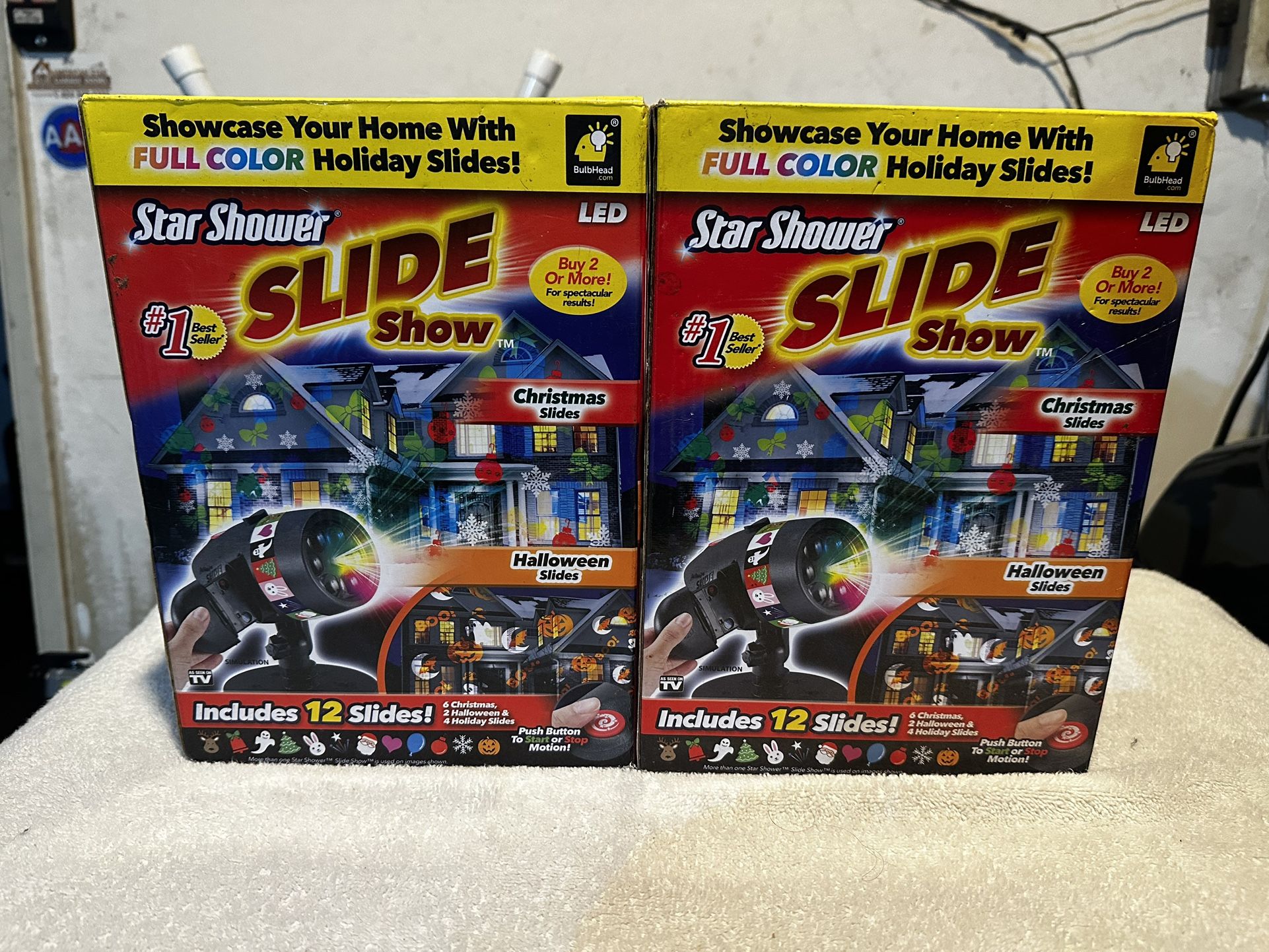 Christmas Lights Show Light Slide Show Seasons Xmas Decorations Outdoor Display