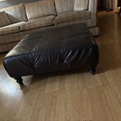Free!! Large leather ottoman in great condition