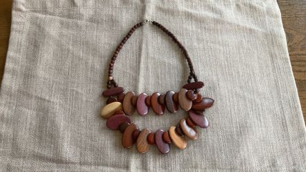 Vintage Rosewood Wooden Neckless