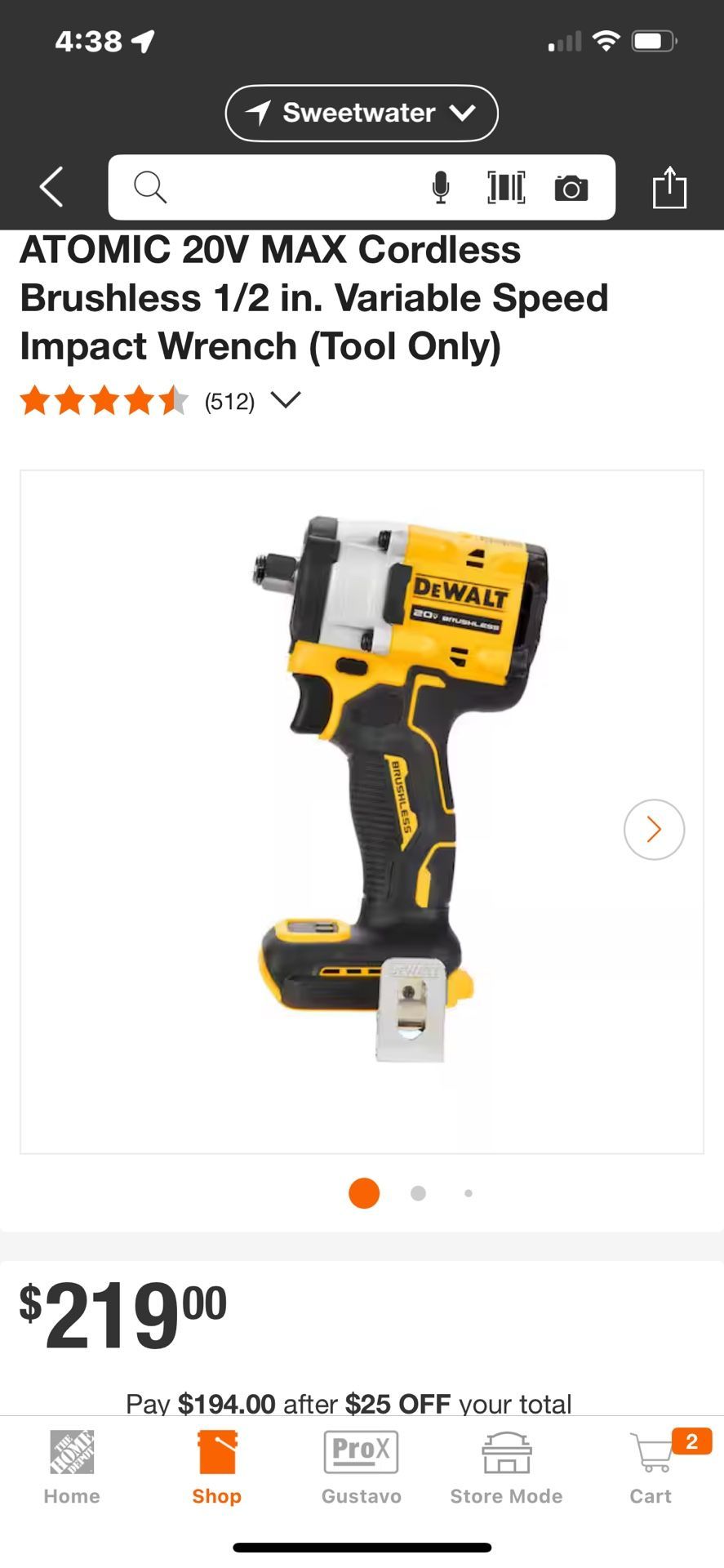 DEWALT DCF921 1/2 in. Impact Wrench