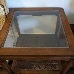 Two Midcentury Modern End Tables 