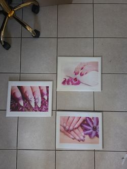 Nail salon framed heavy duty picture Nail frames!