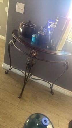 Metal console table