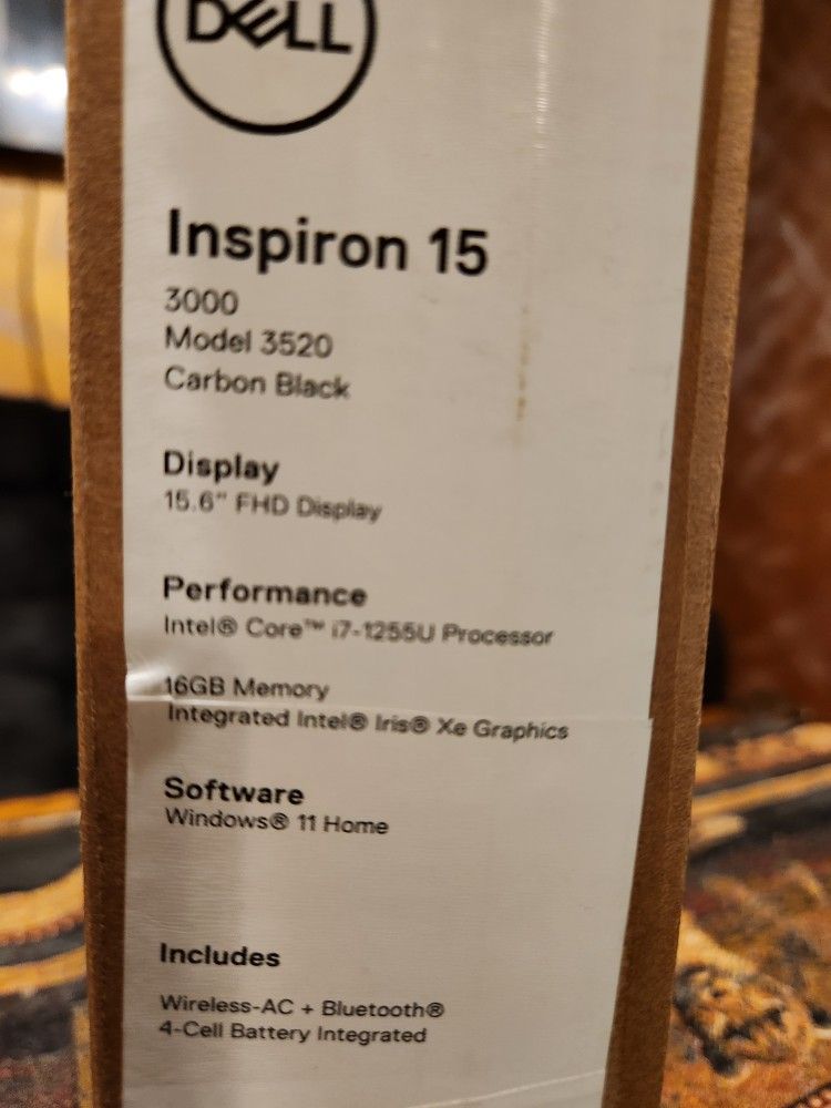 2025 Dell inspiron 4.7Ghz IRIS XE GRAPHICS 15.6 FHD (non touch)