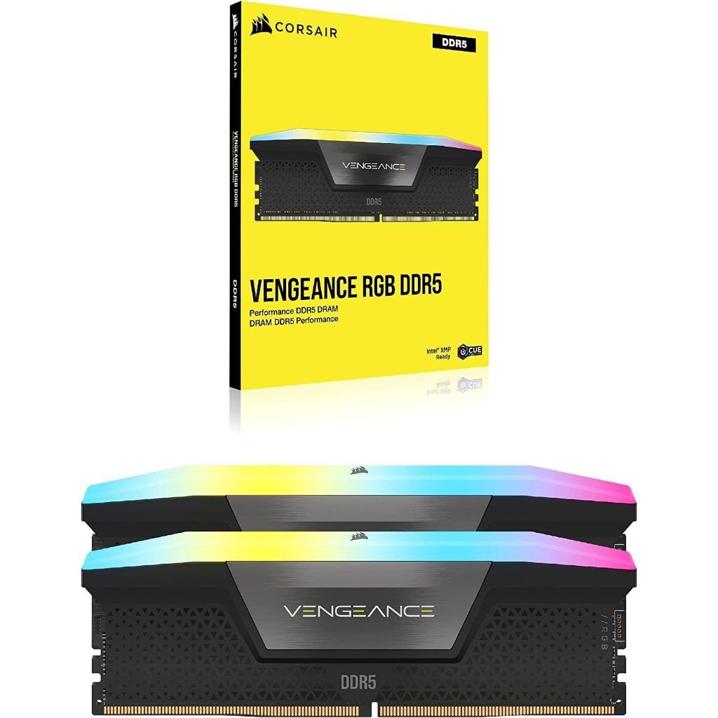 CORSAIR Vengeance RGB 32GB (2 x 16GB) 288-Pin PC RAM DDR5-6000 Desktop Memory