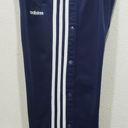 Adidas Navy Snap Off Athletic Pants size Men's XL 