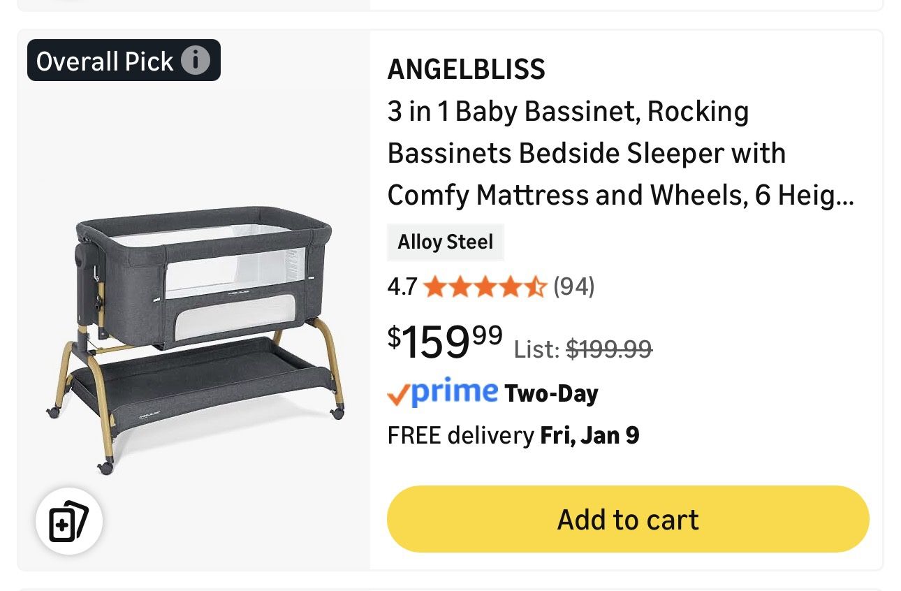 Brand New Baby Bassinet