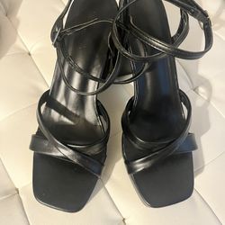 Black Platform Heels Size 10