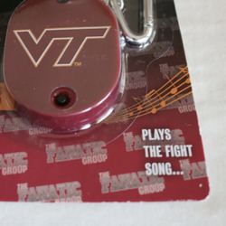 Virginia Tech Musical Key Tag Ring . Plays The Fight Song. New