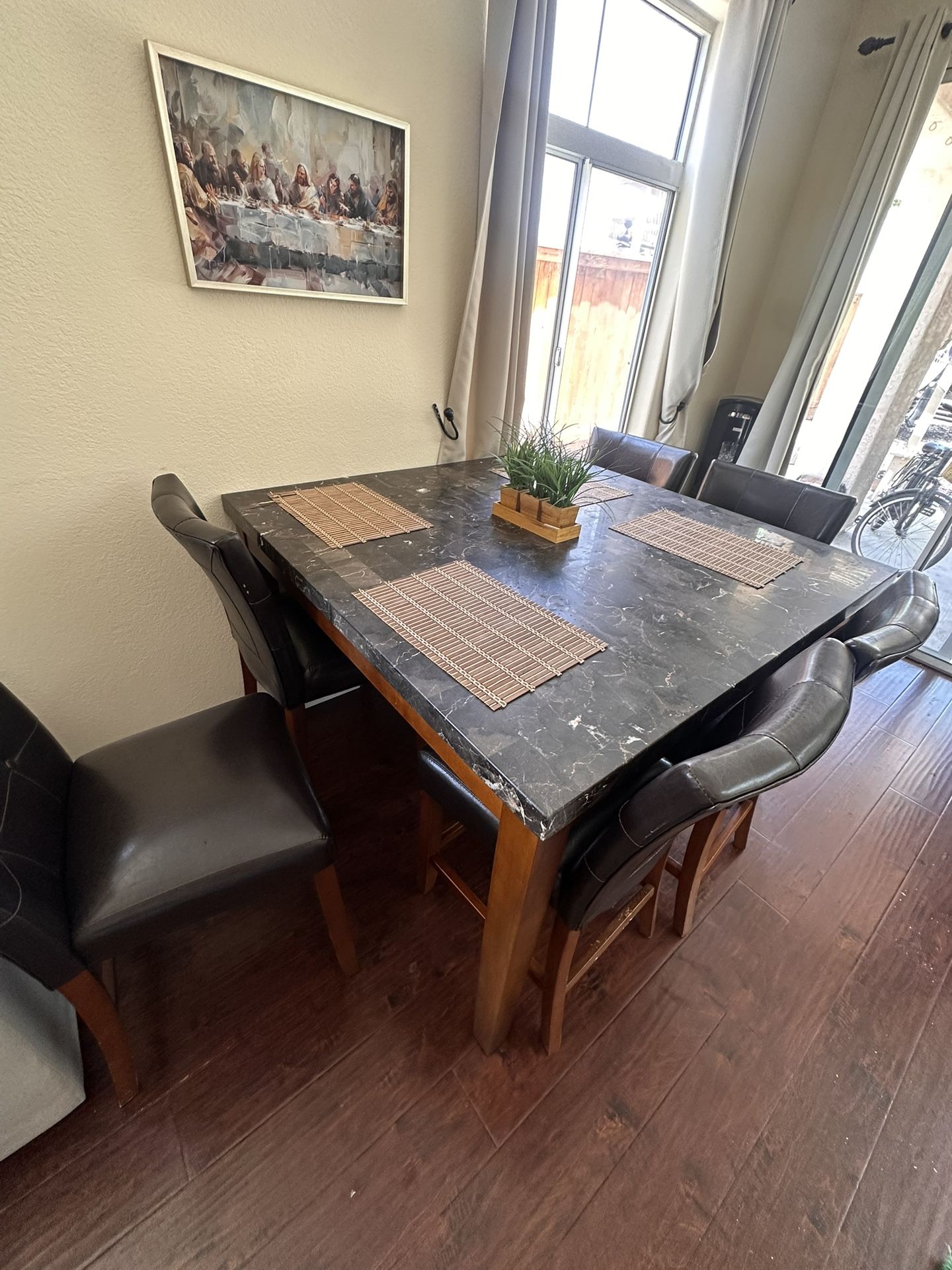 Marble Table W/ Chairs