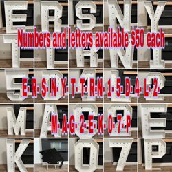 4ft Birch Wood Marquee Letters For Sale 