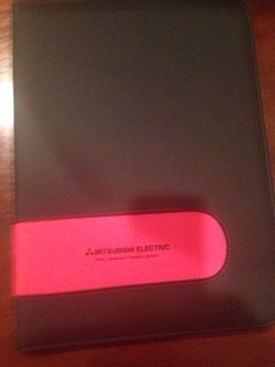 Sovrano Black/red PadFolio with lined pad