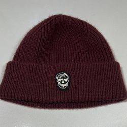 Vans off the wall Skull Burgundy Beanie Cuff Knit Cap