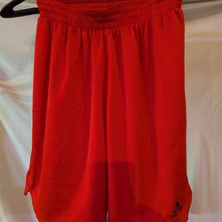 Adidas Climalite Athletic Shorts Mens Small Red Basketball Activewear Athleisure