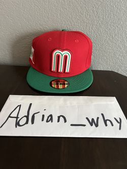 Mexico World Baseball Classic Away Red/Green New Era 59FIFTY Fitted Hat  7 1/2