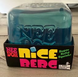 Nee Doh Nice Berg Super Solid Squish Squeeze Cube New Sealed AUTHENTIC