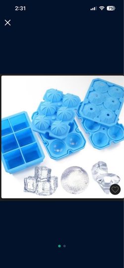 Silicone Ice Cube Mold Tray Set