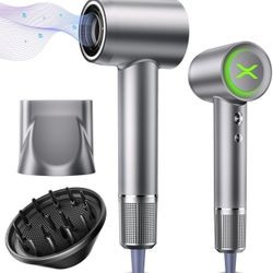 NEW IN BOX 150000 RPM High-Speed Brushless Motor Travel Portable Blow Dryer for Curly Straightener Hair, Professional Quiet Small Negative Ionic Hair 