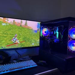 Black Gaming Pc Computer Desktop RTX 4060