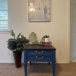 Refinished vintage nightstand or side table