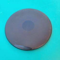 Black round CD or DVD case