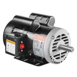 194*5HP Air Compressor Electric Motor, 230V 25 Amps, 56HZ Frame 3450RPM, 7/8" Keyed Shaft, 2.25" Shaft Length, Single Phase, CCW/CW (Factory Setting i