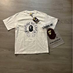 bape x chrome heart shirt