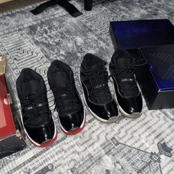 Jordan 11s BRED AND SPACE JAM