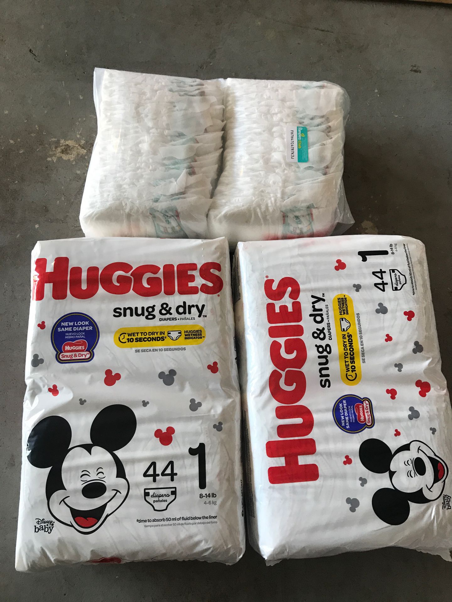 Huggies/pamper diapers