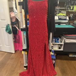 Red Sequin Formal/Prom Dress