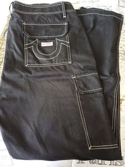 True Religion men's cargo pants size 36w used